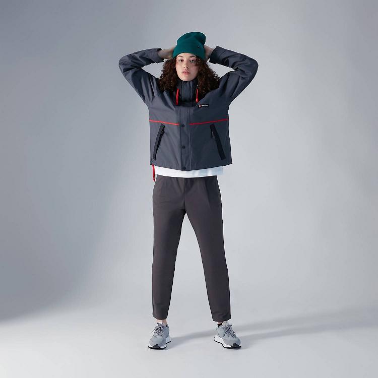 Dámska Nepremokavá Bunda Berghaus Gore Tex Mayeurvate Čierne Siva Slovensko 0562AUXWF